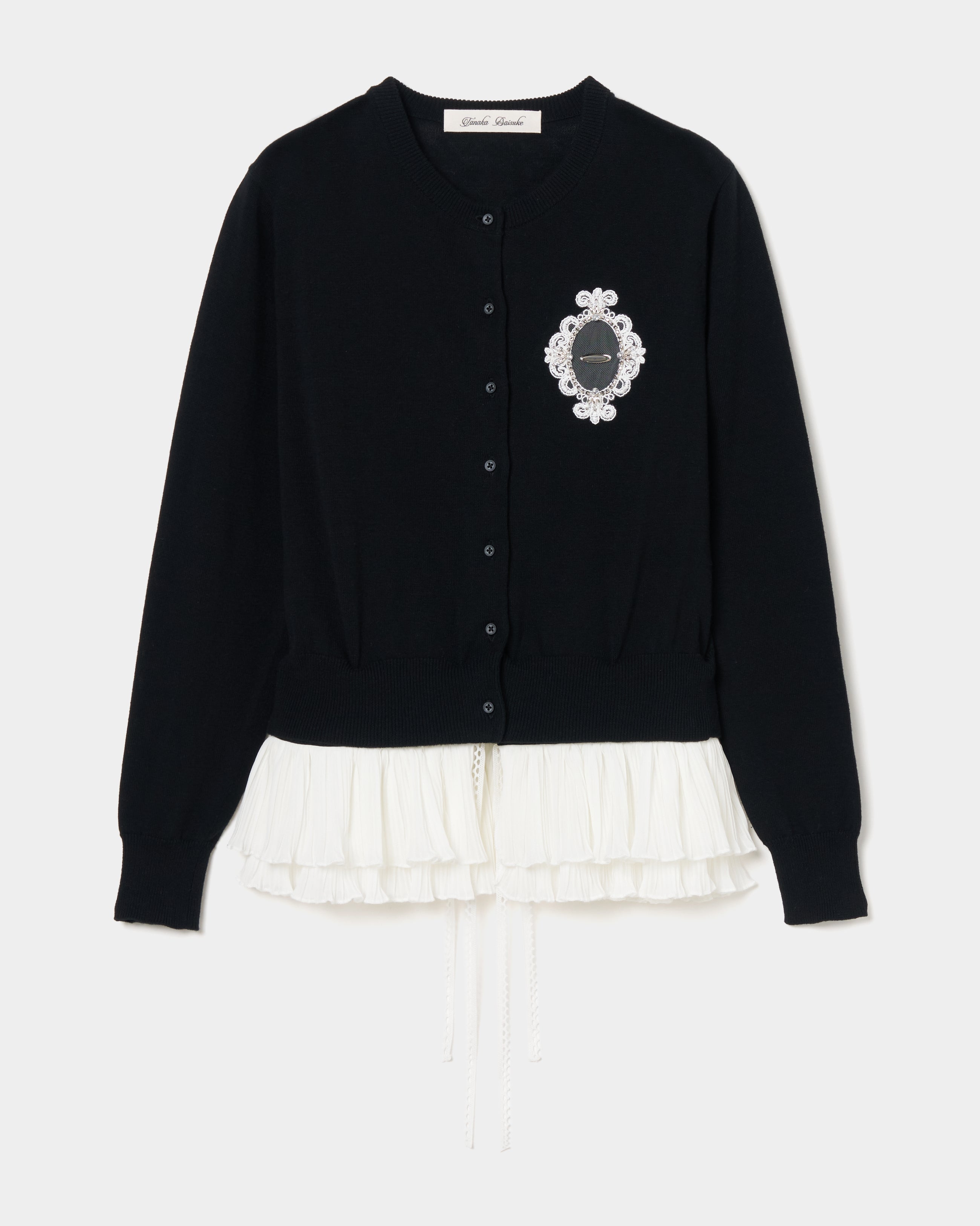 peplum ruffled cardigan【Delivery in July 2026】 – tanakadaisuke