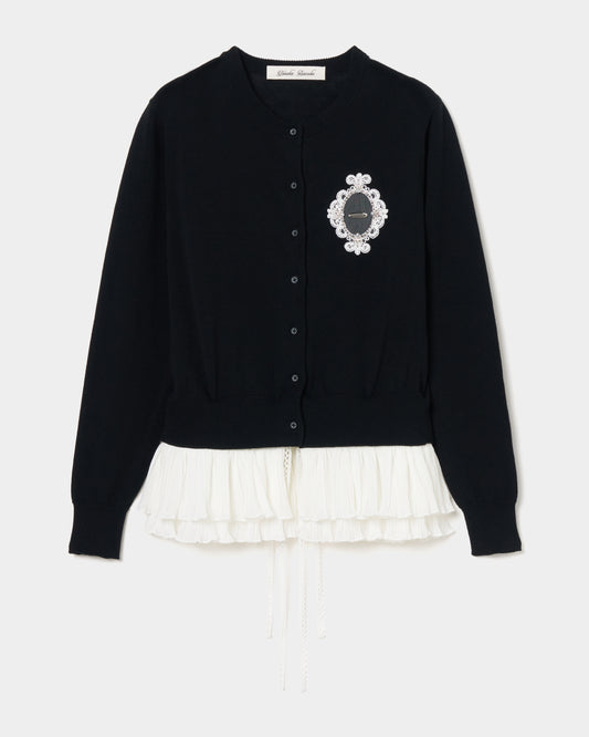 【伊勢丹先行】peplum ruffled cardigan【stock】