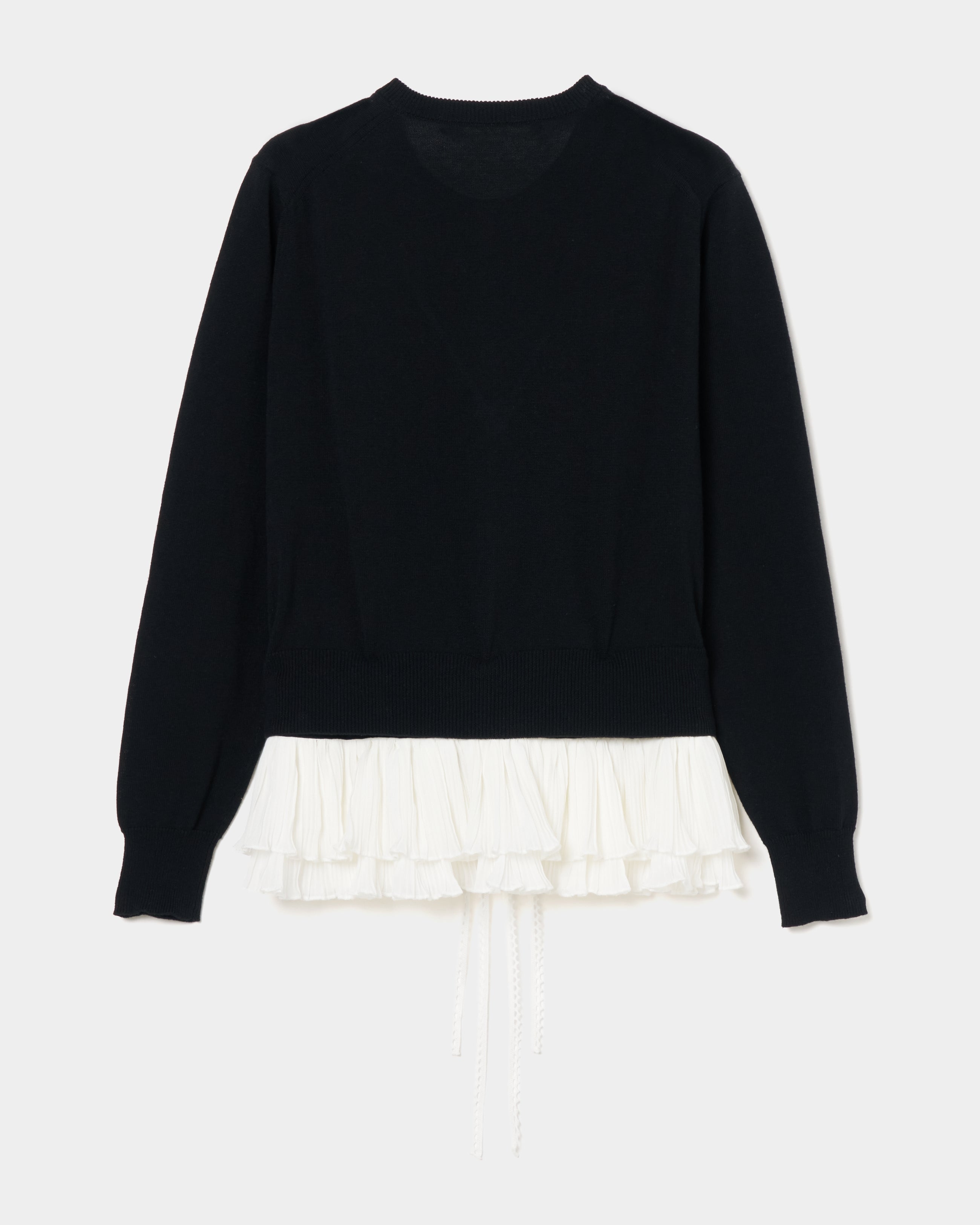 peplum ruffled cardigan【Delivery in July 2026】 – tanakadaisuke
