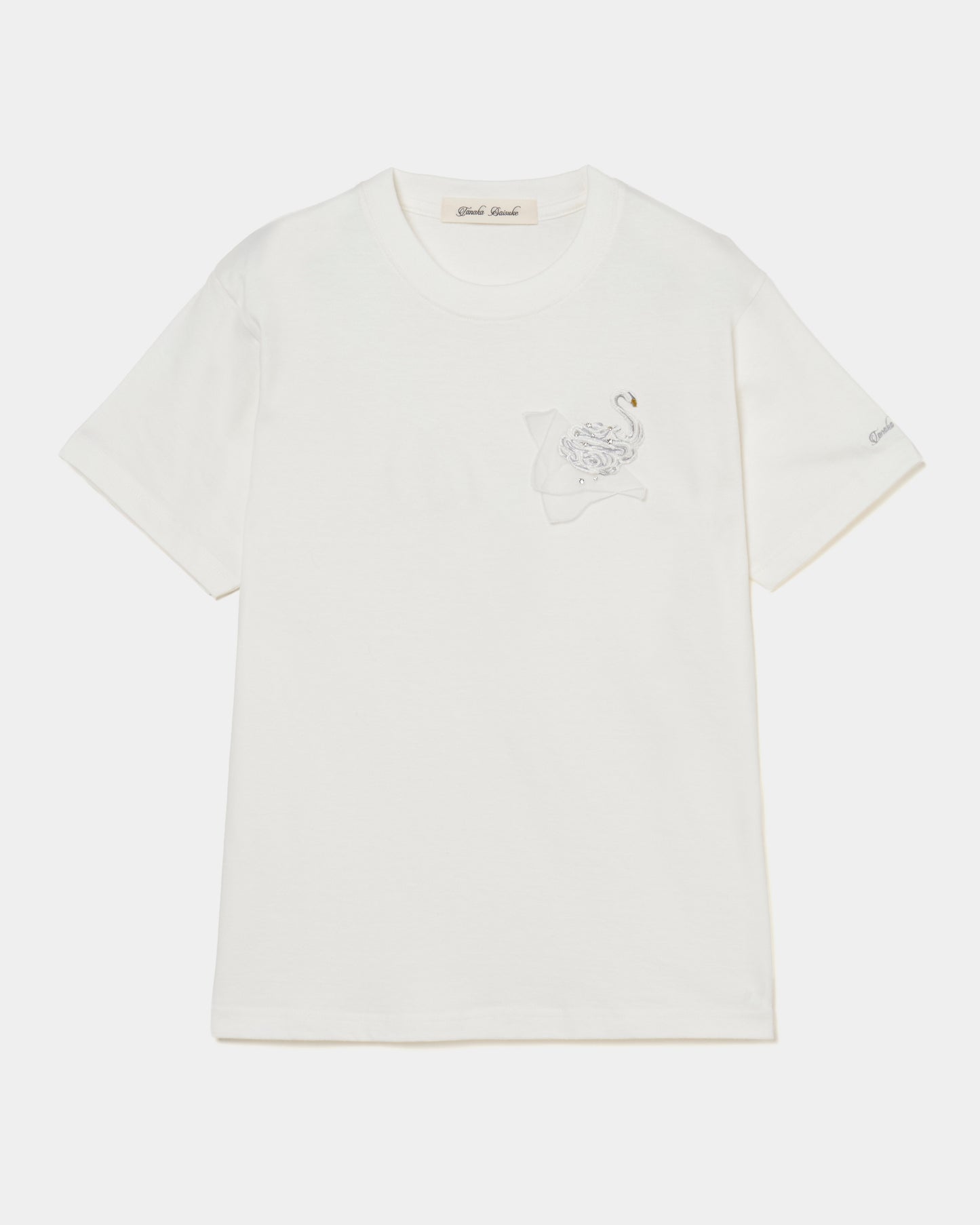 Meringue swan T-shirt White【Delivery in June 2026】