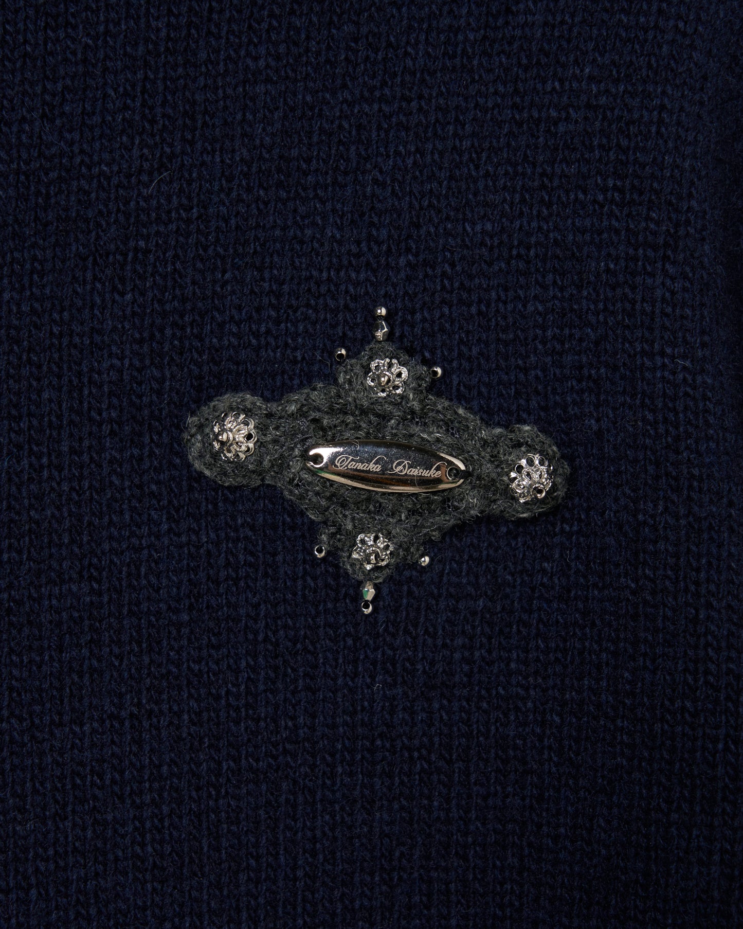 LOVE metal bolts cardigan Navy【Delivery in September 2026】