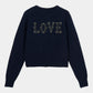 LOVE metal bolts cardigan Navy【Delivery in September 2026】