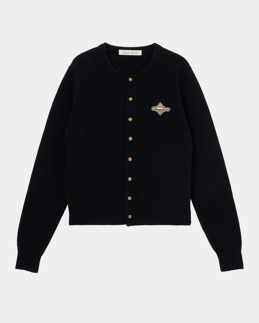LOVE metal bolts cardigan Black【Delivery in September 2026】