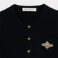 LOVE metal bolts cardigan Black【Delivery in September 2026】