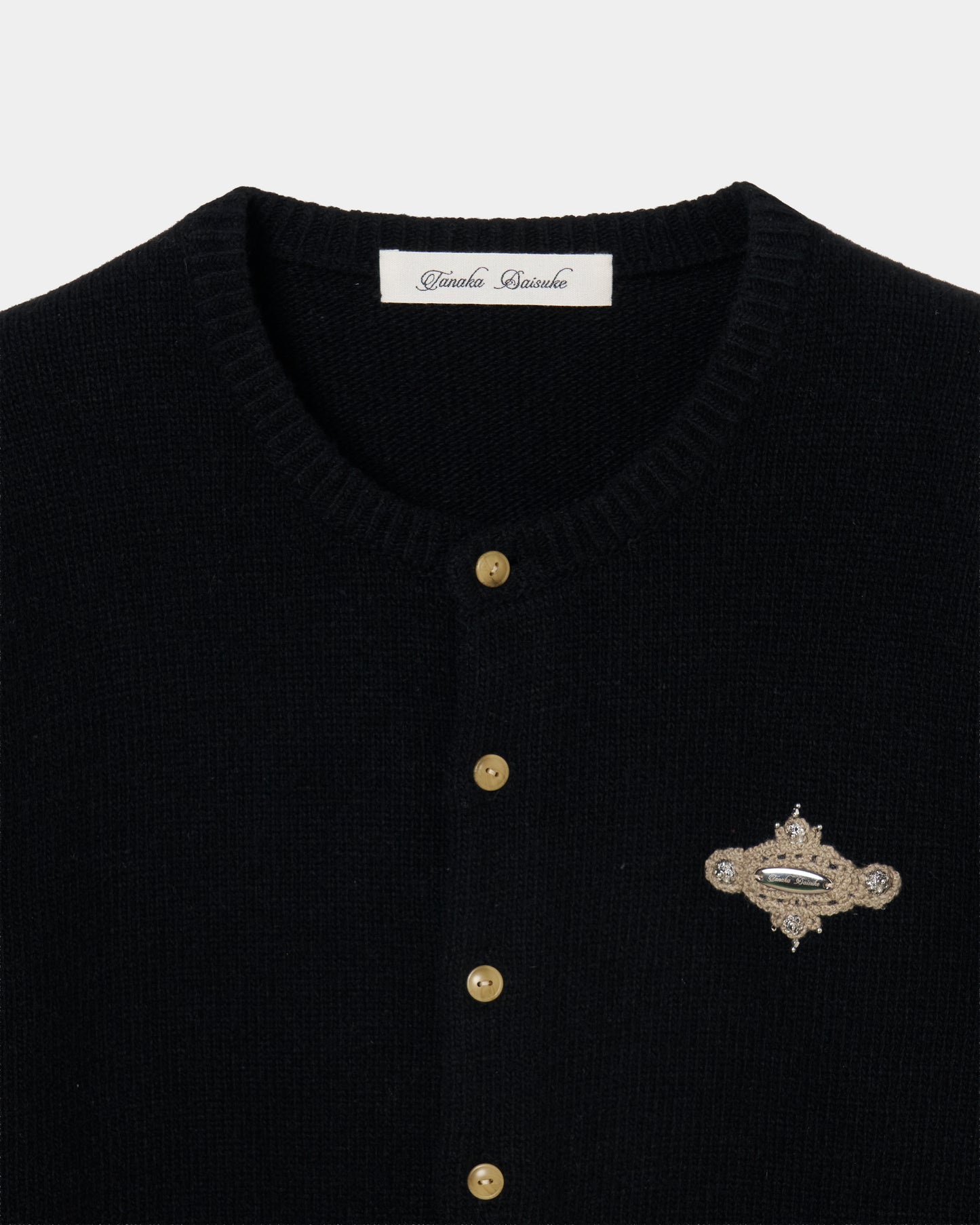 LOVE metal bolts cardigan Black【Delivery in September 2026】