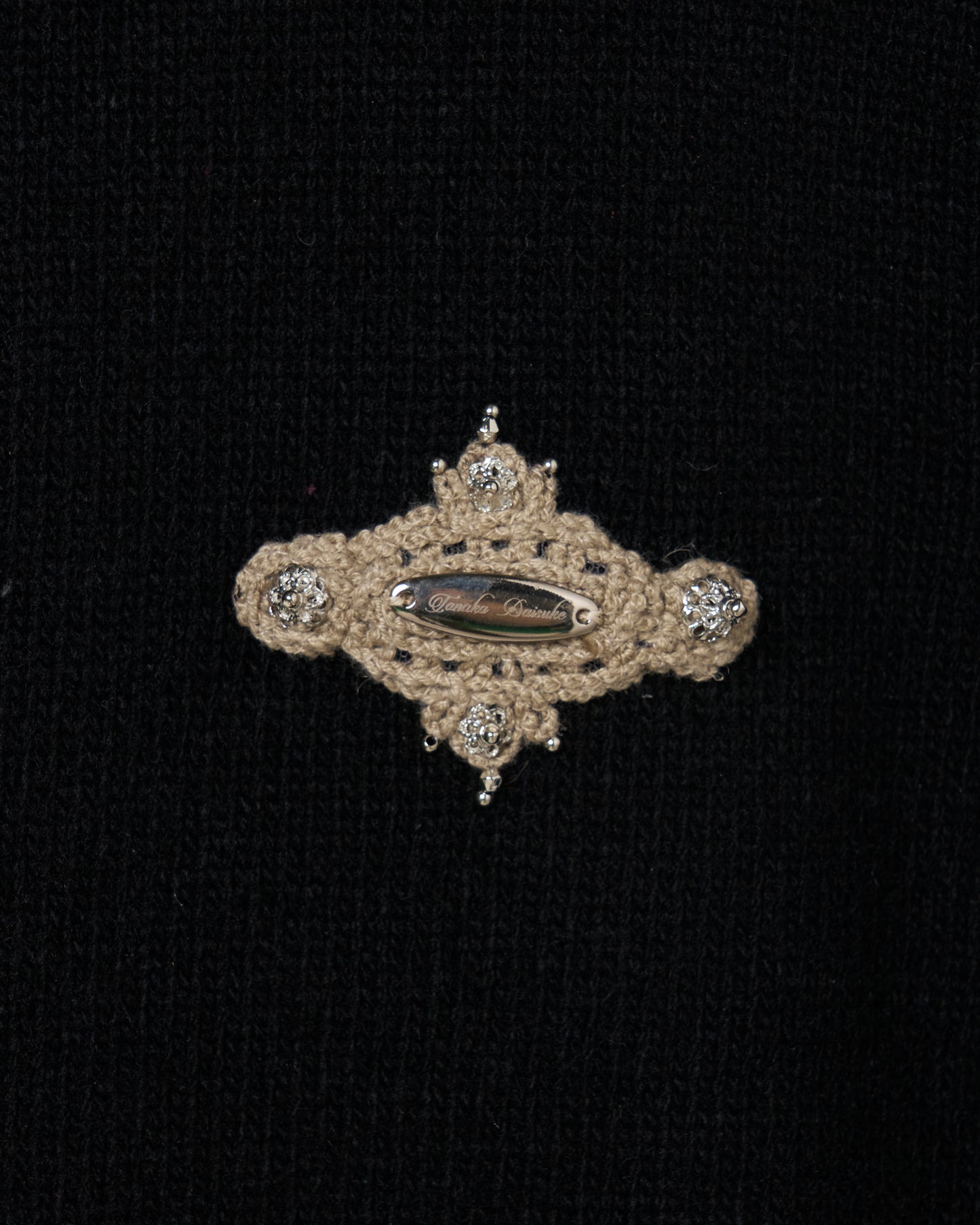 LOVE metal bolts cardigan Black【Delivery in September 2026】