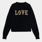 LOVE metal bolts cardigan Black【Delivery in September 2026】