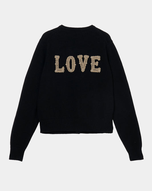 LOVE metal bolts cardigan Black【Delivery in September 2026】
