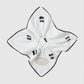 cherry embroidery chou chou White × Black【Delivery in September 2026】