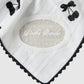 cherry embroidery chou chou White × Black【Delivery in September 2026】