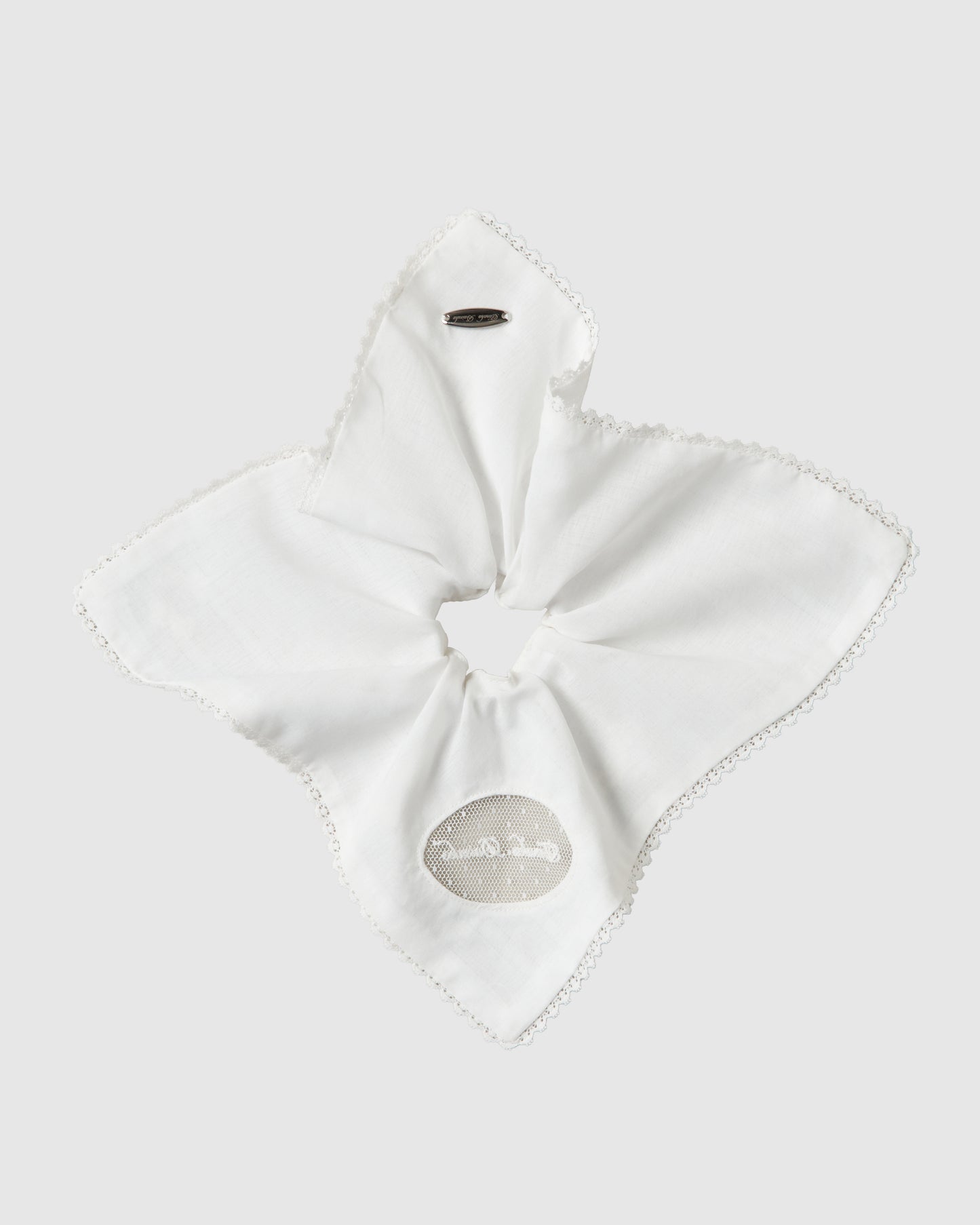 cherry embroidery chou chou White × White【Delivery in September 2026】