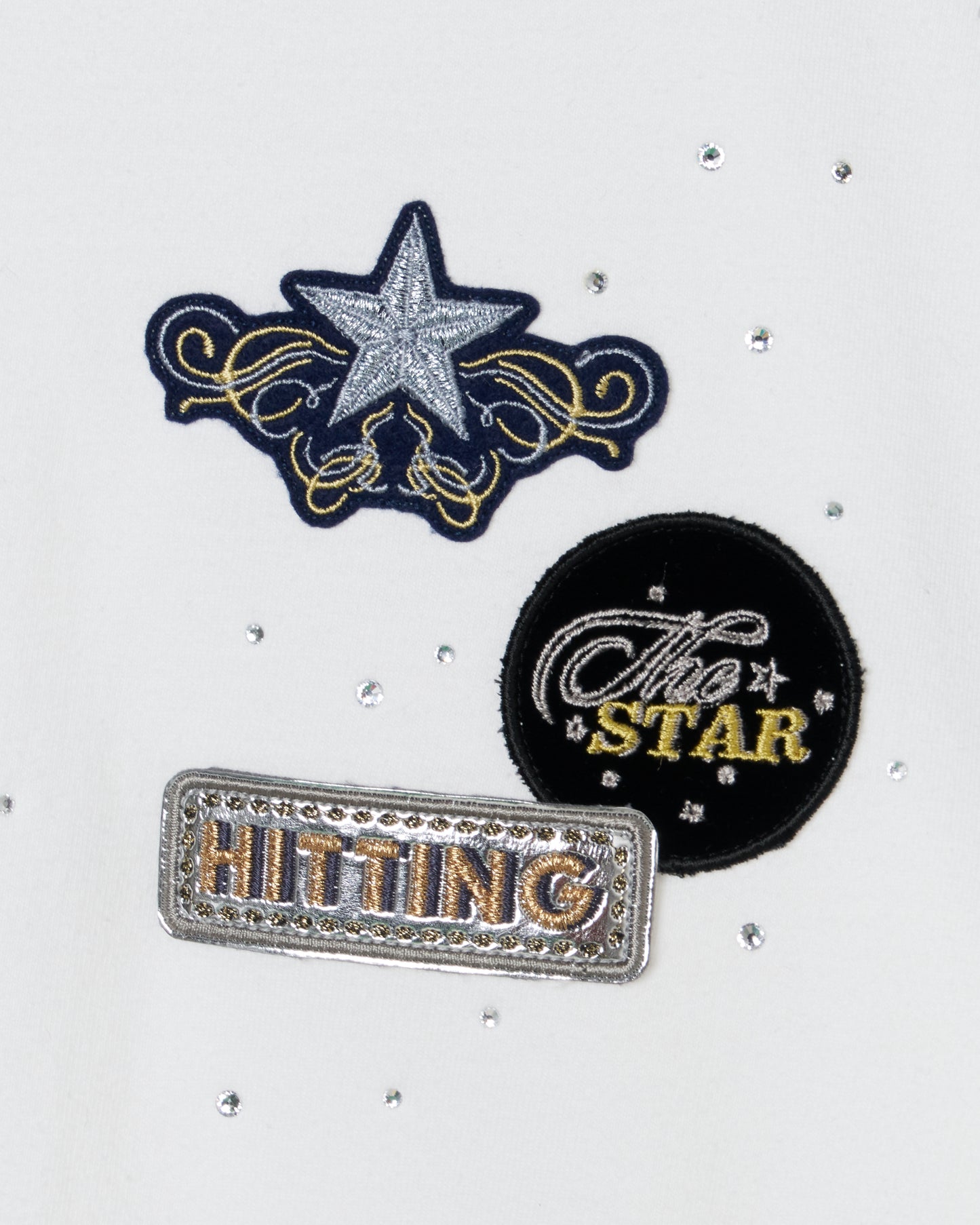 Hitting the star T-shirt White【Delivery in August 2026】