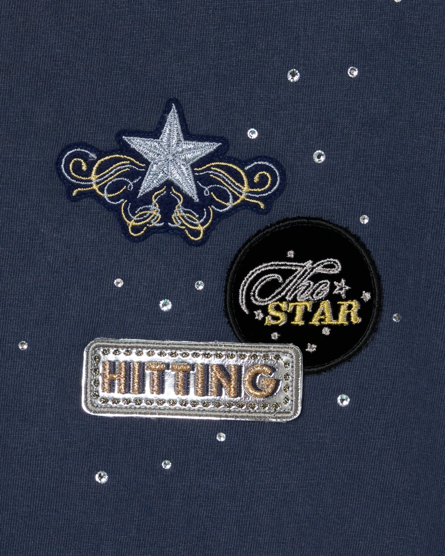 Hitting the star T-shirt Navy【Delivery in August 2026】