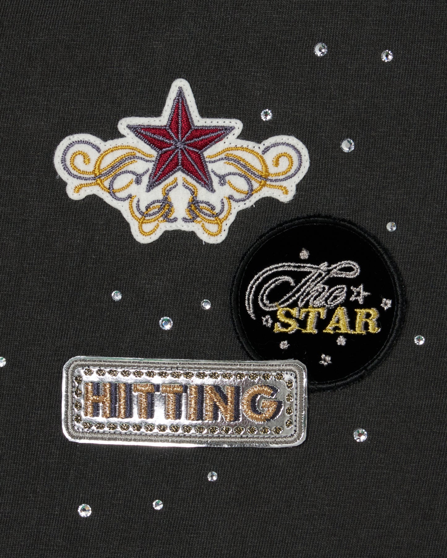 Hitting the star T-shirt Black【Delivery in August 2026】