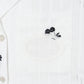 cherry embroidery half sleeve shirt White【Delivery in September 2026】