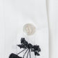 cherry embroidery half sleeve shirt White【Delivery in September 2026】