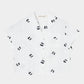 cherry embroidery half sleeve shirt White【Delivery in September 2026】