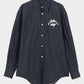 cherry tape ribbon long sleeve shirt Blue【Delivery in September 2026】