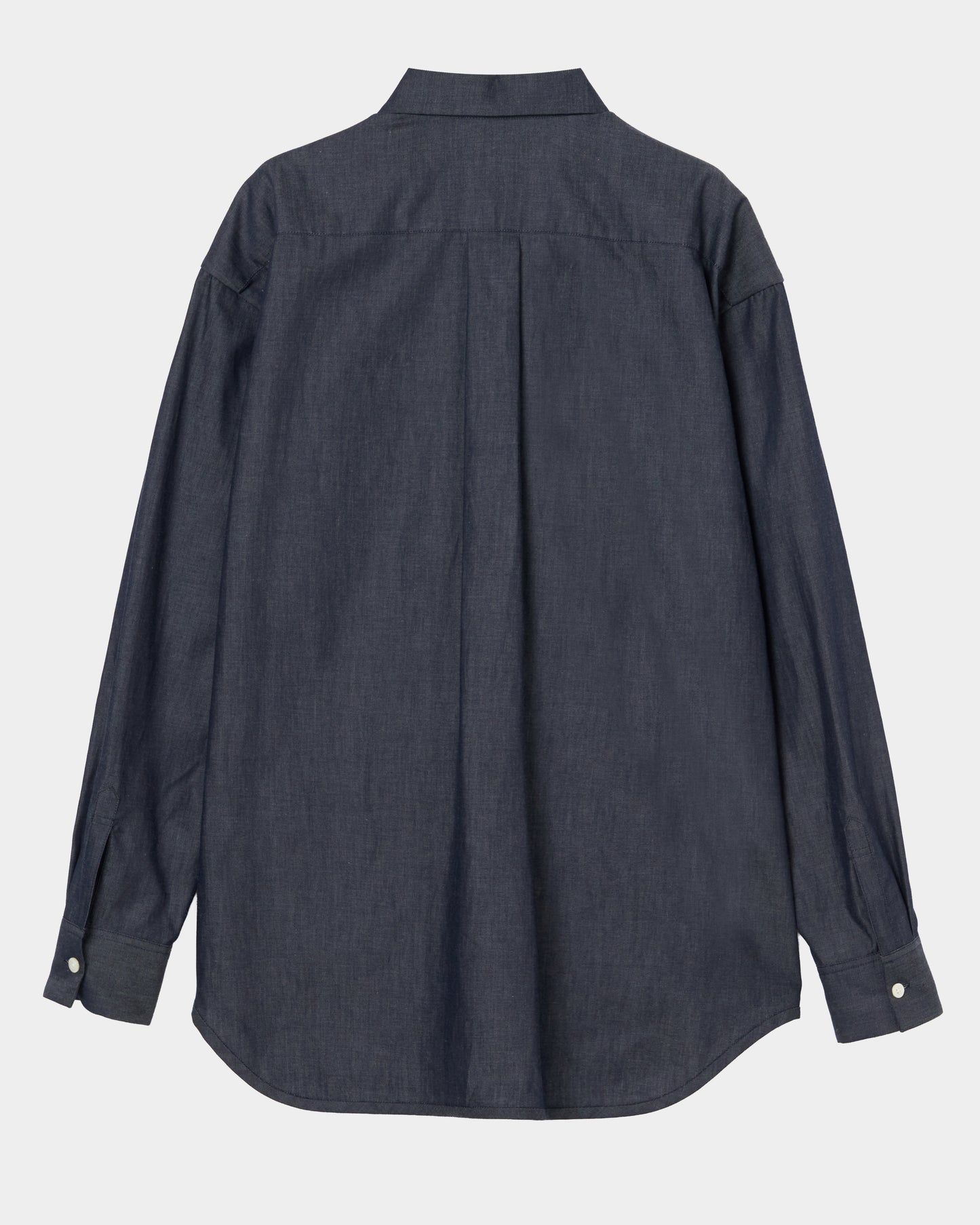 cherry tape ribbon long sleeve shirt Blue【Delivery in September 2026】
