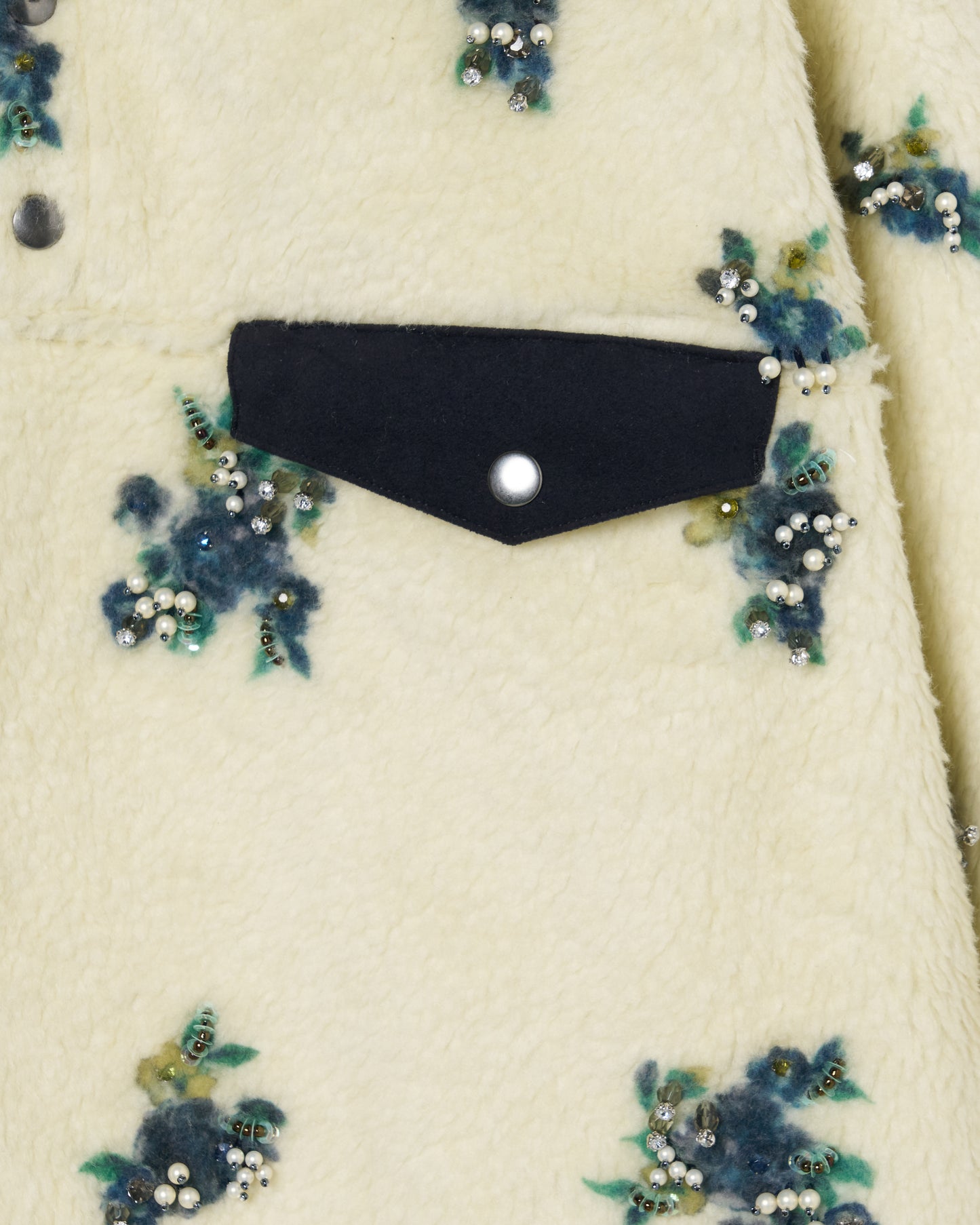 petit floral pattern boa pullover Cream【Delivery in September 2026】