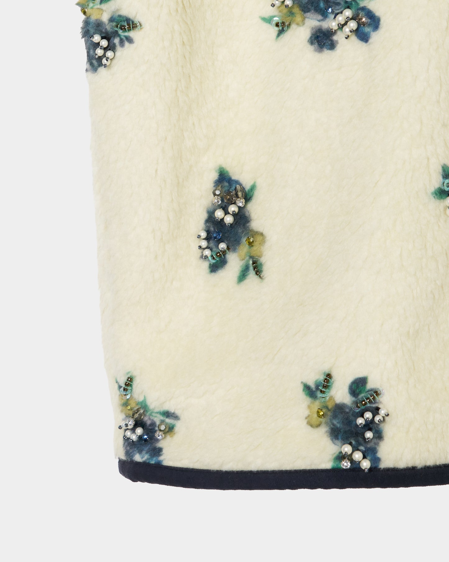 petit floral pattern boa pullover Cream【Delivery in September 2026】