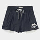 cherry tape ribbon half pants Black【Delivery in September 2026】