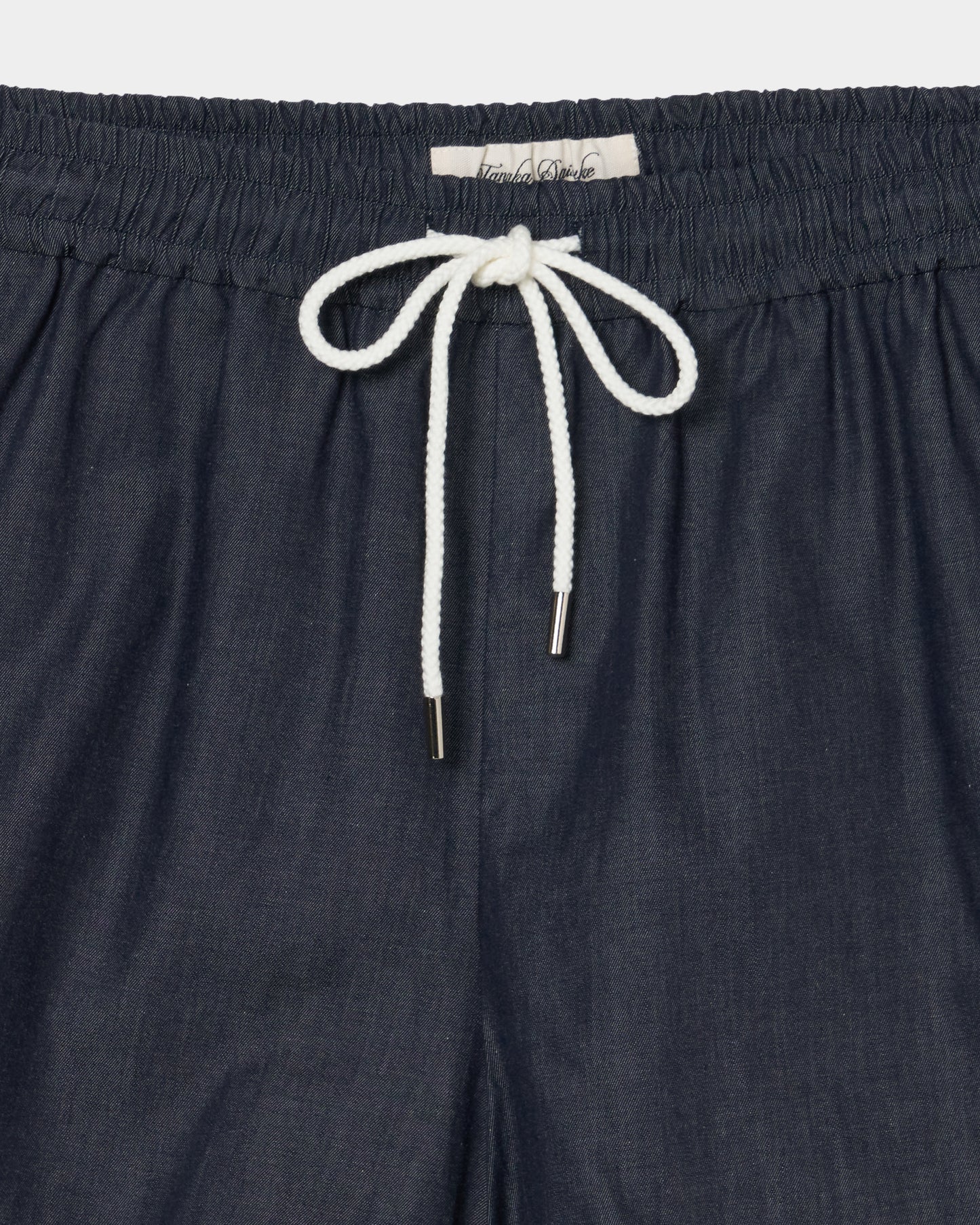 cherry tape ribbon half pants Black【Delivery in September 2026】