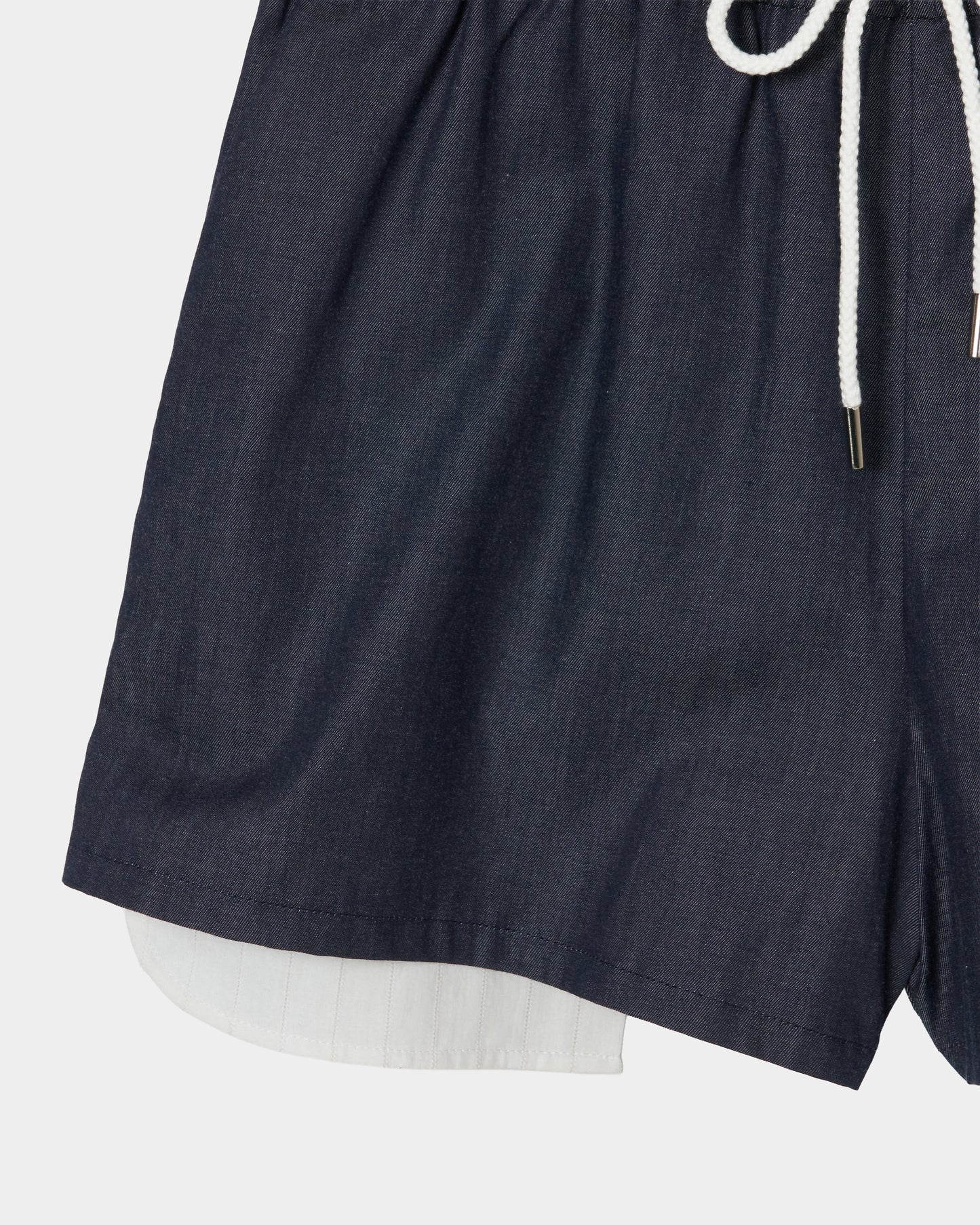 cherry tape ribbon half pants Black【Delivery in September 2026】