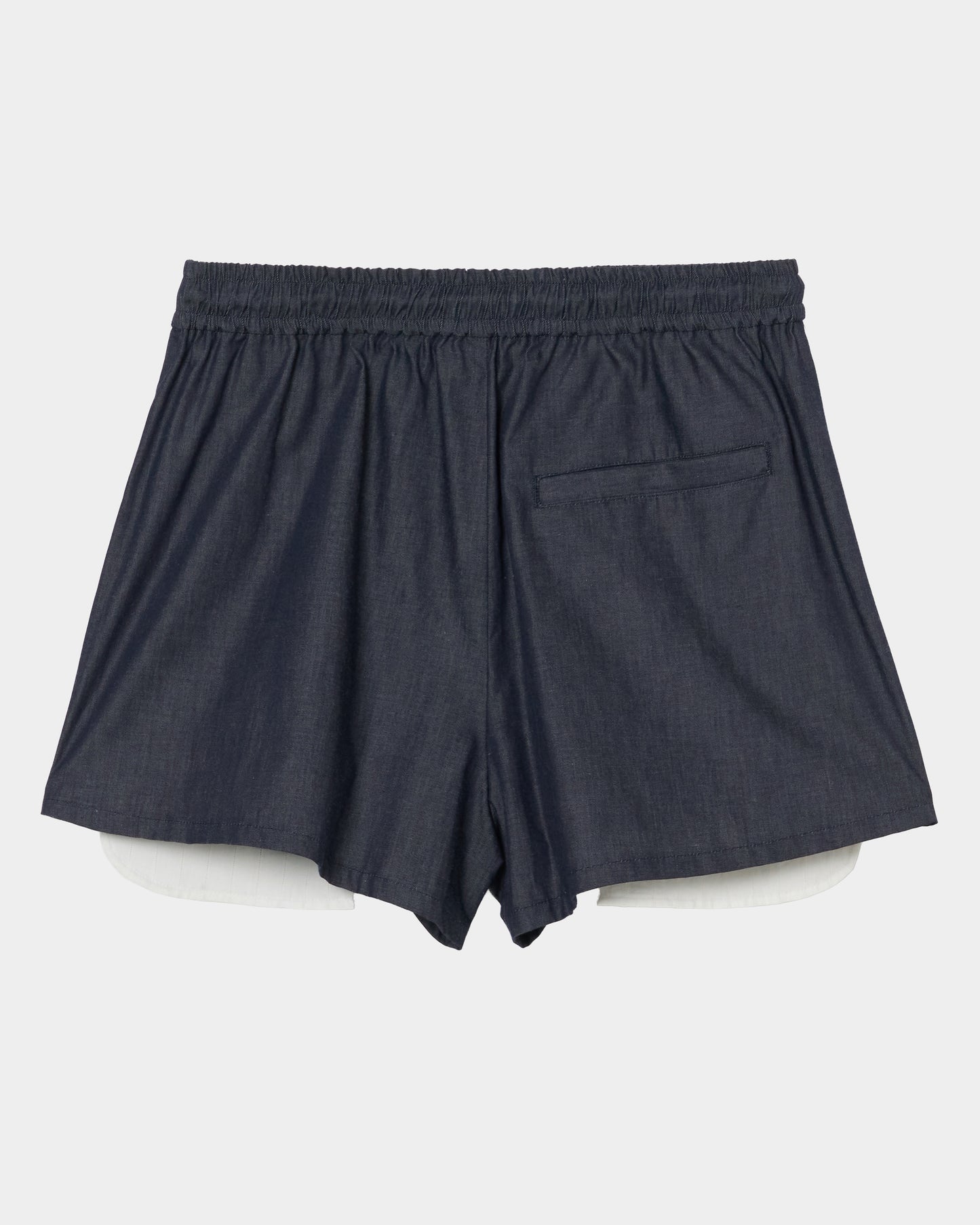 cherry tape ribbon half pants Black【Delivery in September 2026】