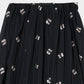 cherry embroidery long skirt Black【Delivery in September 2026】