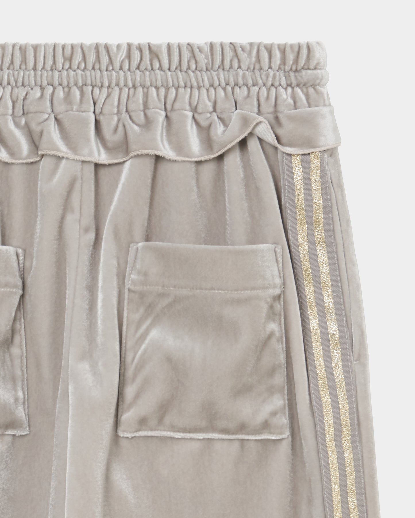Hitting the star velour pants Gray【Delivery in September 2026】