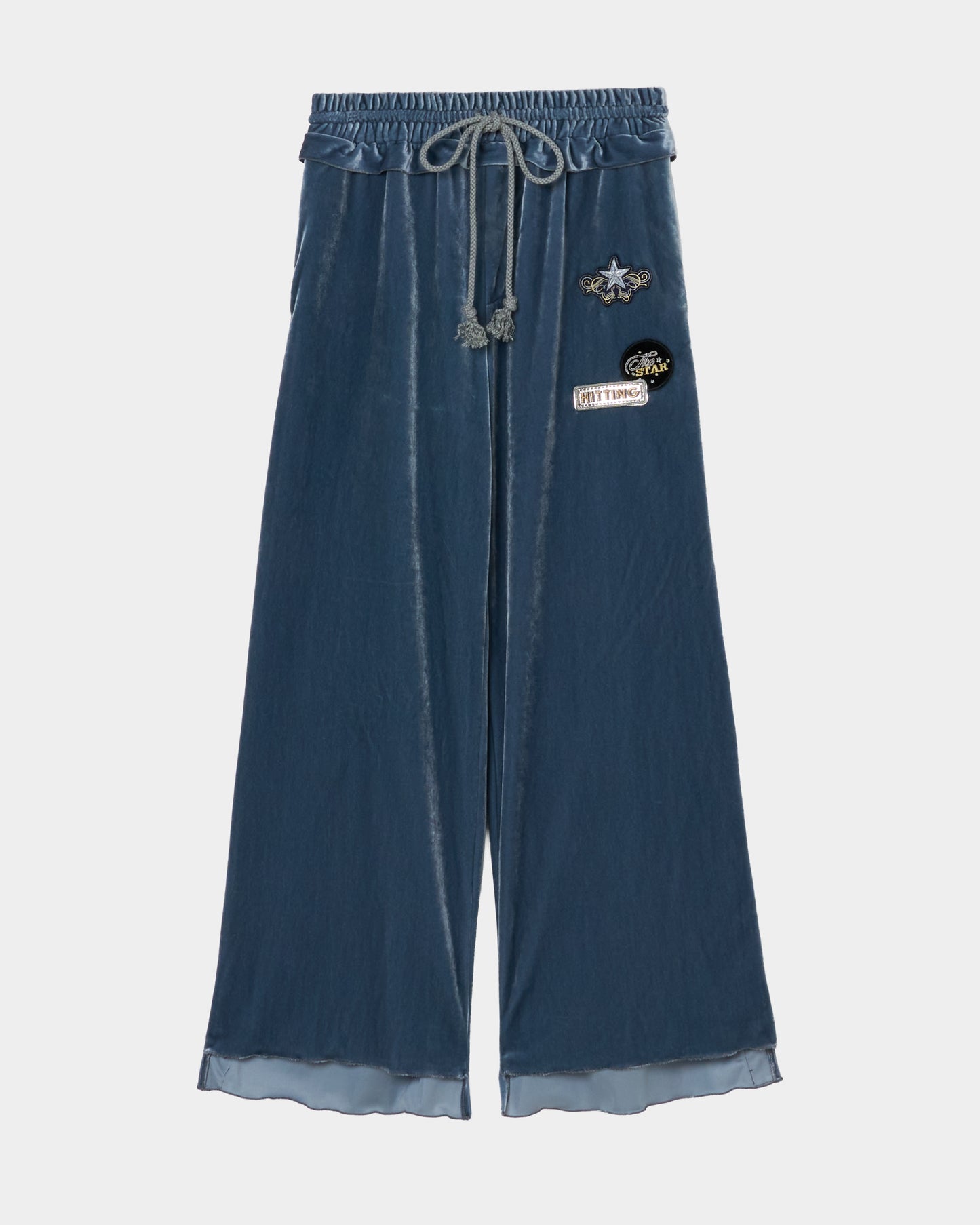 Hitting the star velour pants Blue【Delivery in September 2026】