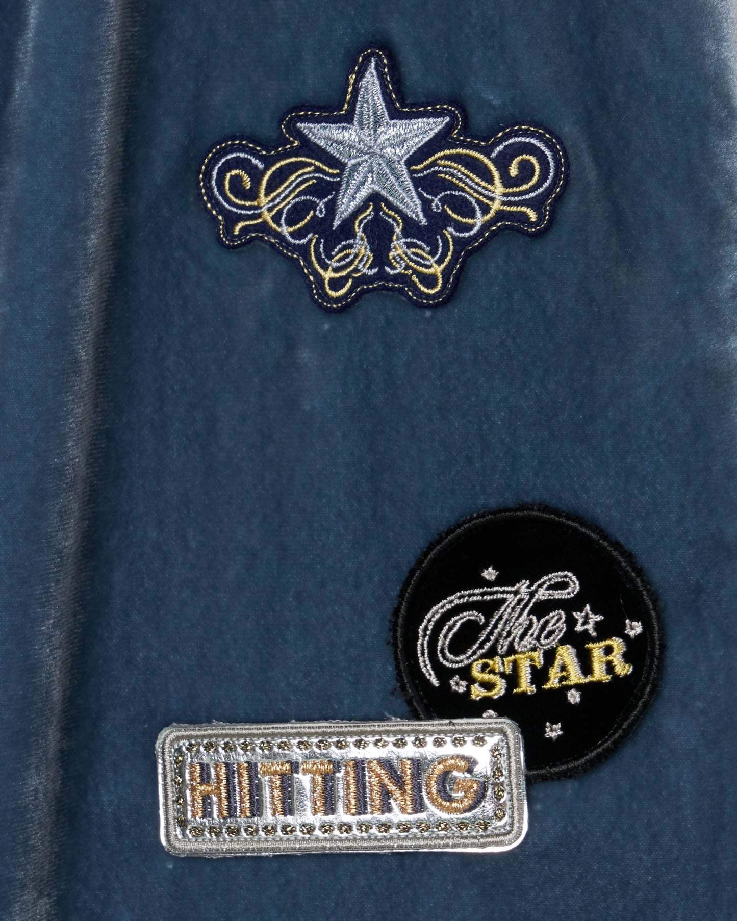 Hitting the star velour pants Blue【Delivery in September 2026】