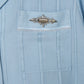 Lace bijou open collar shirt Sax【Delivery in March 2027】