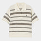 Lace border knit polo shirt Off white【Delivery in January 2027】