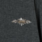 Silver crystal bijou wing cardigan Gray【Stock】