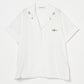 Lace bijou open collar shirt White【Delivery in March 2027】