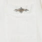 Lace bijou open collar shirt White【Delivery in March 2027】