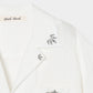 Lace bijou open collar shirt White【Delivery in March 2027】