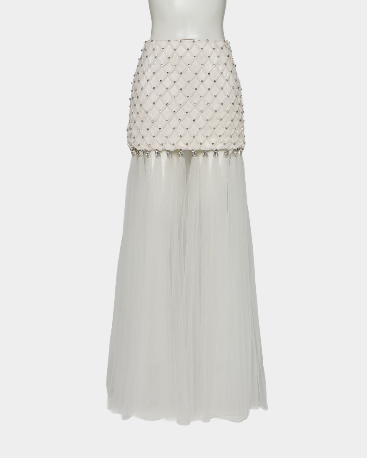 bijou cross tulle skirt【Delivery in March 2027】