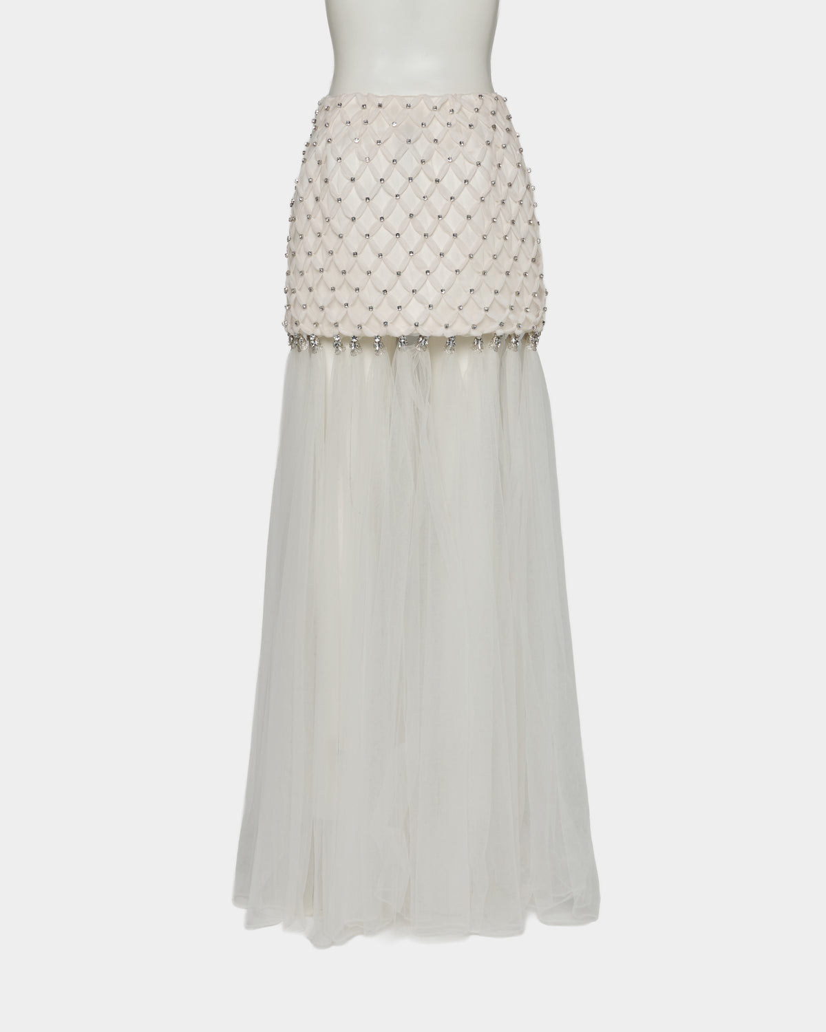 bijou cross tulle skirt【Delivery in March 2027】