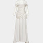 Satin drape dress One color【Delivery in April 2027】