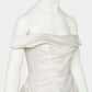 Satin drape dress One color【Delivery in April 2027】