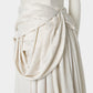 Satin drape dress One color【Delivery in April 2027】