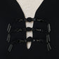Metal china button camisole Black【Delivery in March 2027】