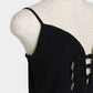 Metal china button camisole Black【Delivery in March 2027】