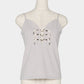 Metal china button camisole Greige【Delivery in March 2027】