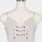 Metal china button camisole Greige【Delivery in March 2027】
