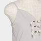 Metal china button camisole Greige【Delivery in March 2027】