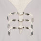Metal china button camisole Greige【Delivery in March 2027】